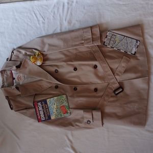 Brooks Brothers Red Fleece Raincoat Women's Size 14